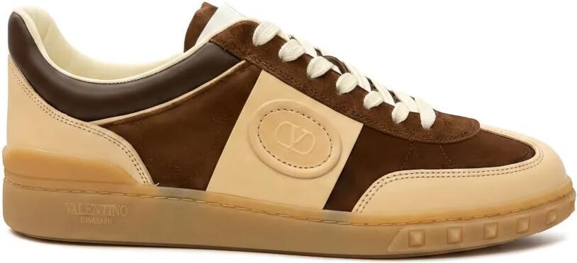 Valentino Garavani VLogo Rockstud sneakers Bruin
