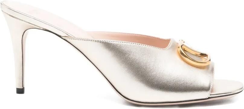 Valentino Garavani VLogo sandalen met hak Goud