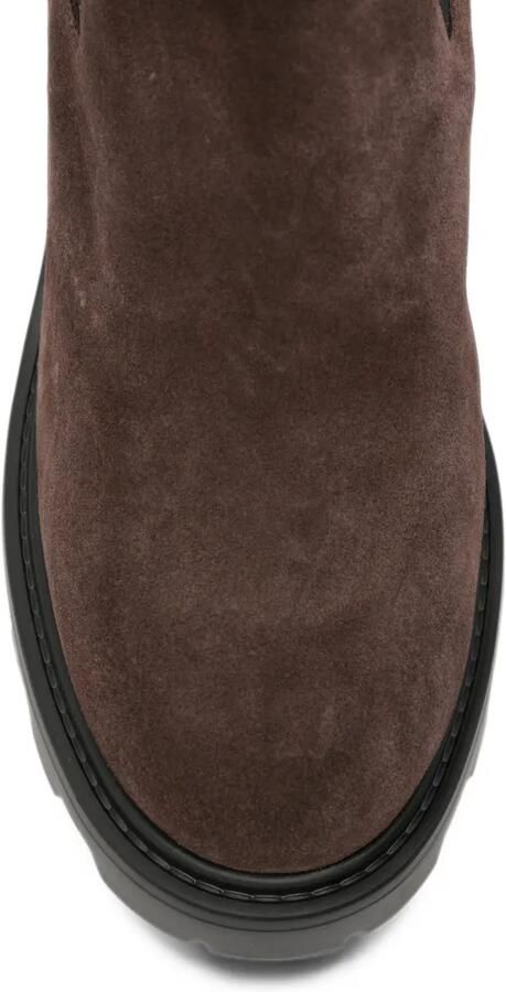 Valentino Garavani VLogo Signature buckle-fastening ankle boots Bruin - Foto 4