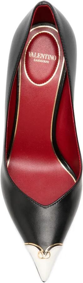 Valentino Garavani VLogo Signature pumps met kapneus Zwart - Foto 4