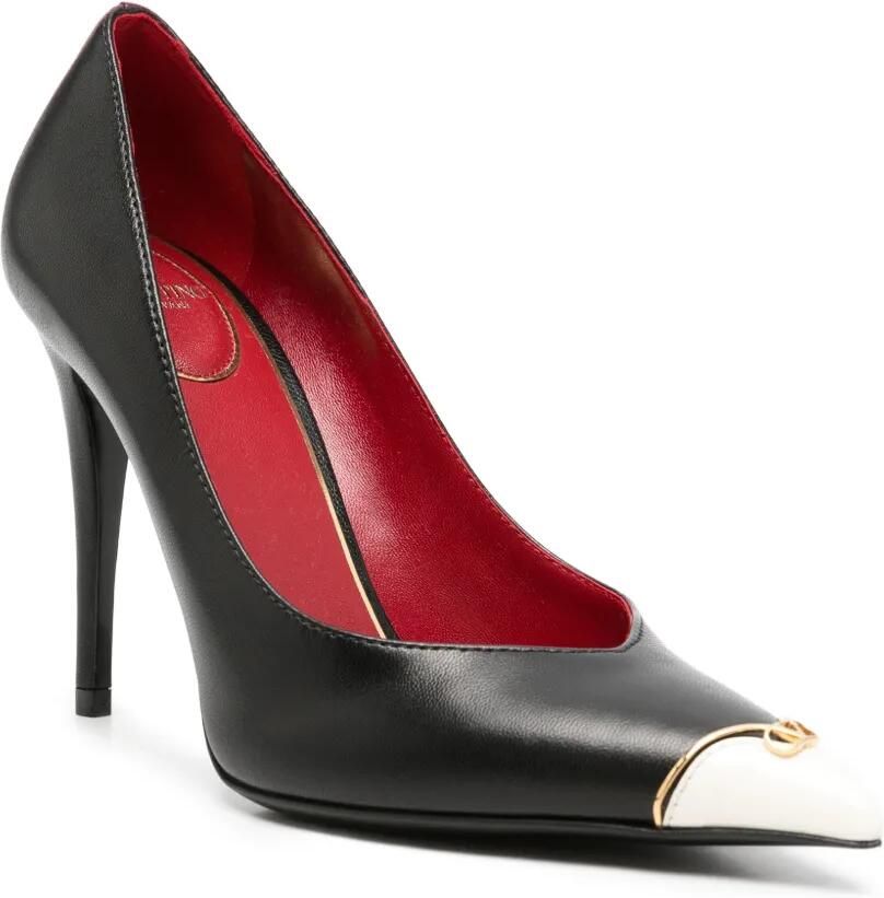 Valentino Garavani VLogo Signature pumps met kapneus Zwart - Foto 3