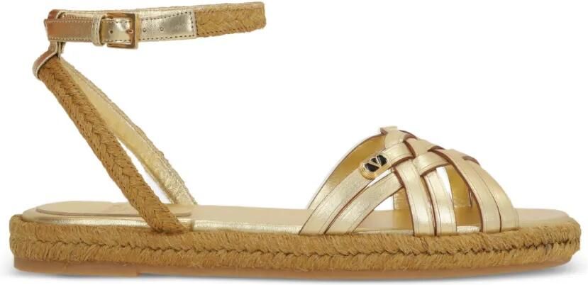 Valentino Garavani VLogo Signature espadrilles Goud
