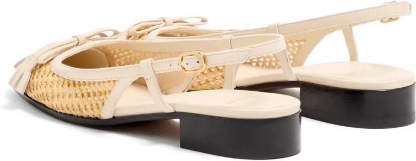 Valentino Garavani VLogo Signature geweven platte pumps Beige - Foto 5