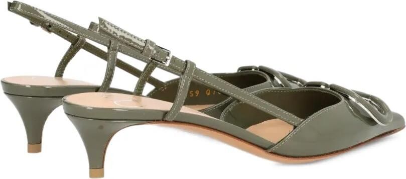 Valentino Garavani VLogo Signature kalfsleren slingback pumps Groen - Foto 5