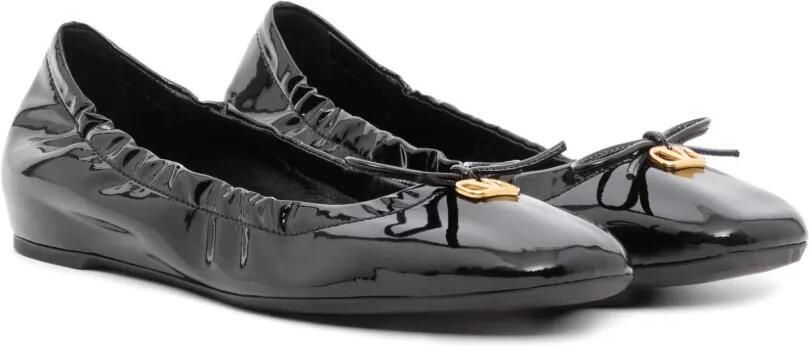 Valentino Garavani Vlogo Signature lakleren ballerina's Zwart - Foto 4