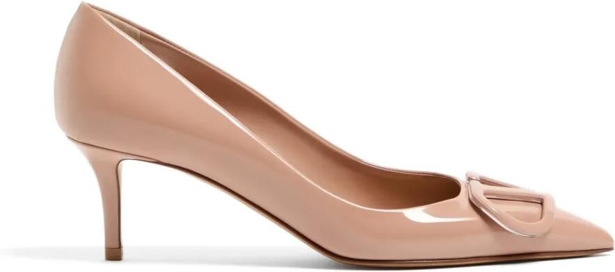 Valentino Garavani VLogo Signature lakleren pumps 60 mm Beige