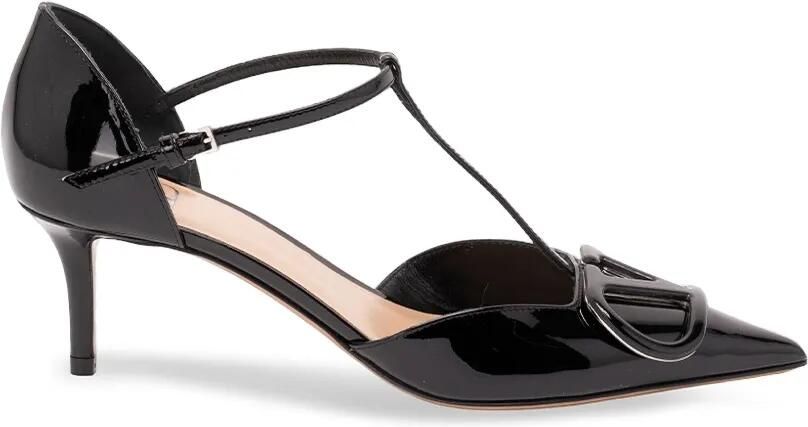 Valentino Garavani VLogo Signature lakleren pumps Zwart