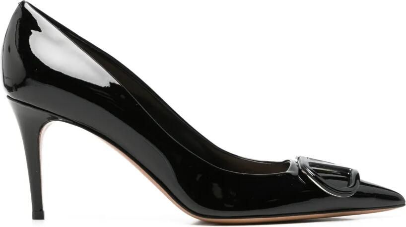 Valentino Garavani VLogo Signature lakleren pumps Zwart
