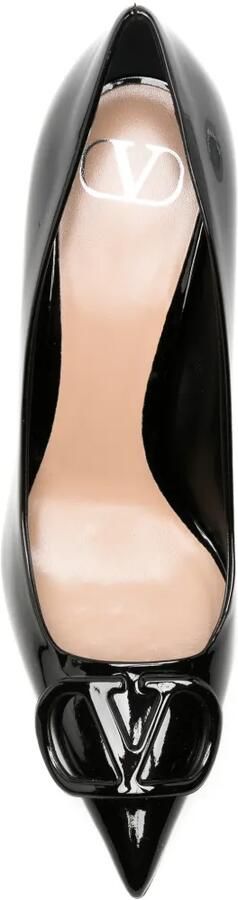 Valentino Garavani VLogo Signature lakleren pumps Zwart - Foto 4