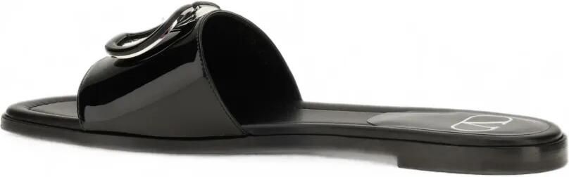 Valentino Garavani VLogo Signature lakleren sandalen Zwart - Foto 4