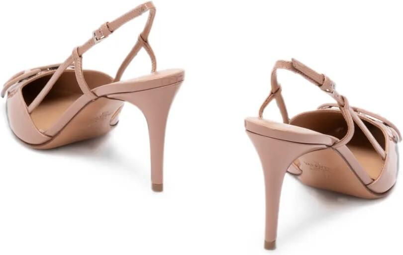 Valentino Garavani VLogo Signature lakleren slingback pumps Beige - Foto 3