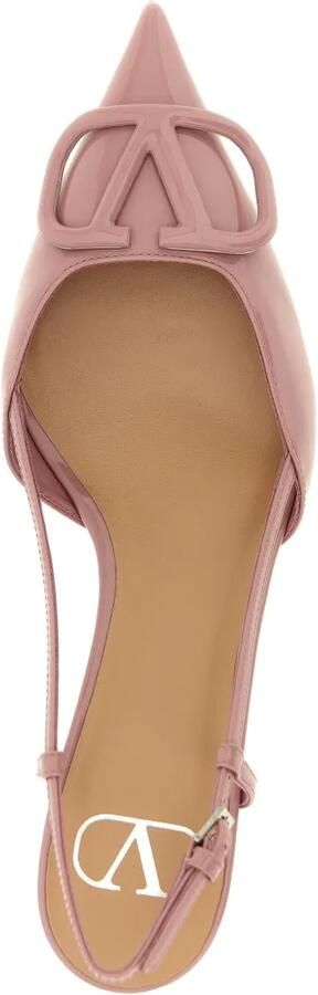 Valentino Garavani VLogo Signature lakleren slingback pumps Roze