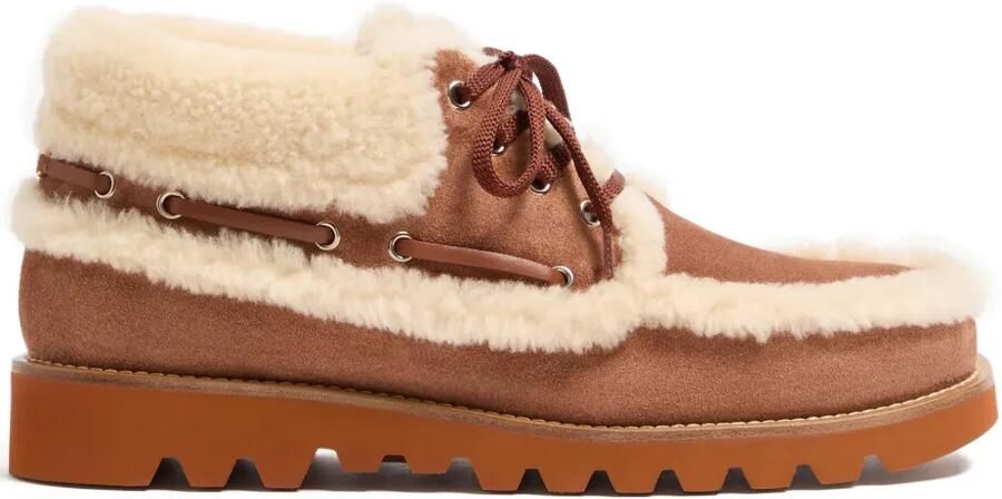Valentino Garavani VLogo Signature lammy loafers Bruin