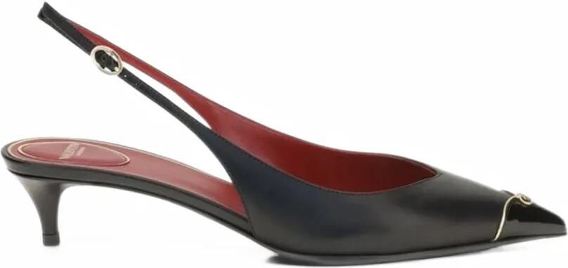 Valentino Garavani VLogo Signature leather pumps Zwart
