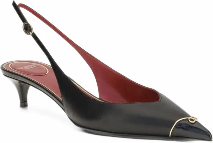 Valentino Garavani VLogo Signature leather pumps Zwart - Foto 2