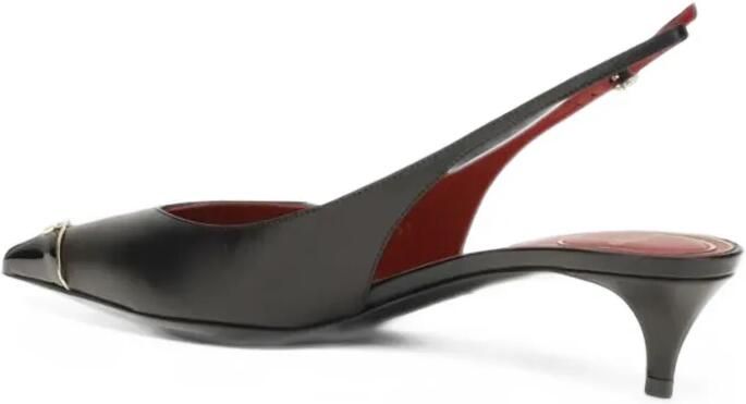 Valentino Garavani VLogo Signature leather pumps Zwart - Foto 3