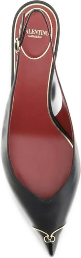 Valentino Garavani VLogo Signature leather pumps Zwart - Foto 4
