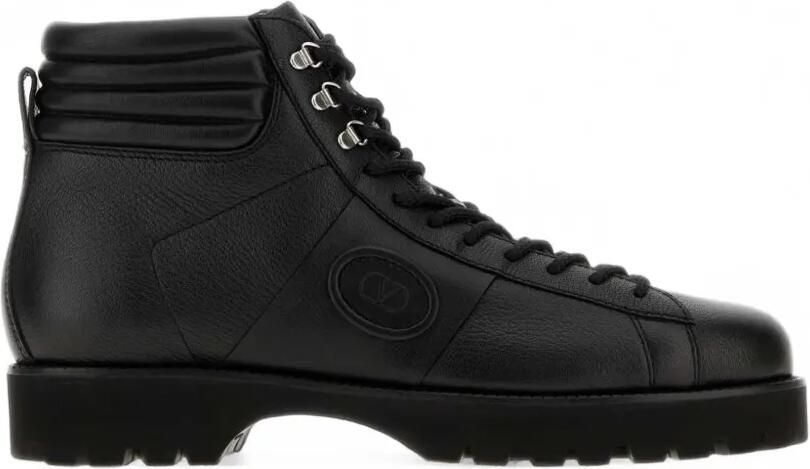 Valentino Garavani VLogo Signature leren laarzen Zwart