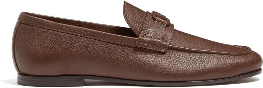 Valentino Garavani VLogo Signature leren loafers Bruin