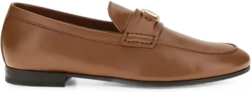 Valentino Garavani VLogo Signature leren loafers Bruin