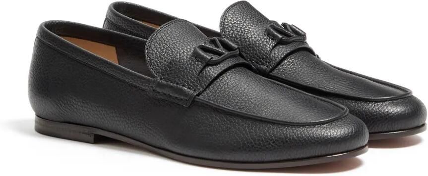 Valentino Garavani VLogo Signature leren loafers Zwart - Foto 4
