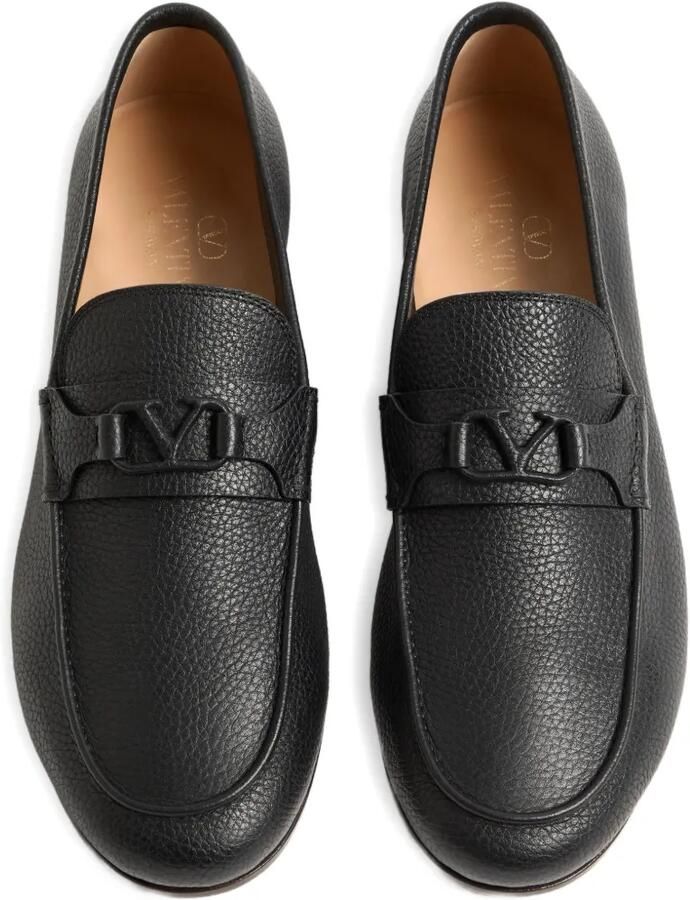 Valentino Garavani VLogo Signature leren loafers Zwart - Foto 2