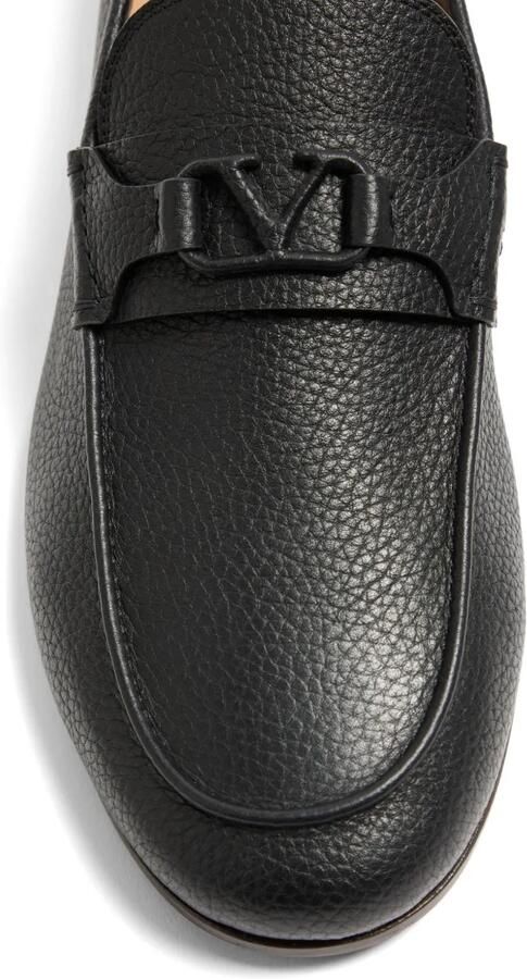 Valentino Garavani VLogo Signature leren loafers Zwart - Foto 3
