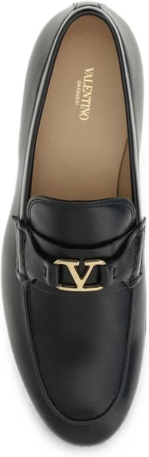 Valentino Garavani VLogo Signature leren loafers Zwart
