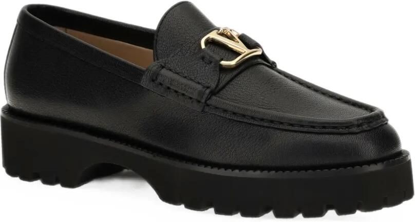 Valentino Garavani VLogo Signature leren loafers Zwart - Foto 2