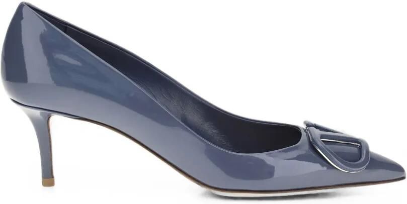 Valentino Garavani VLogo Signature leren pumps Blauw