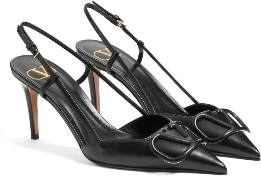 Valentino Garavani VLogo Signature leren pumps Zwart - Foto 4