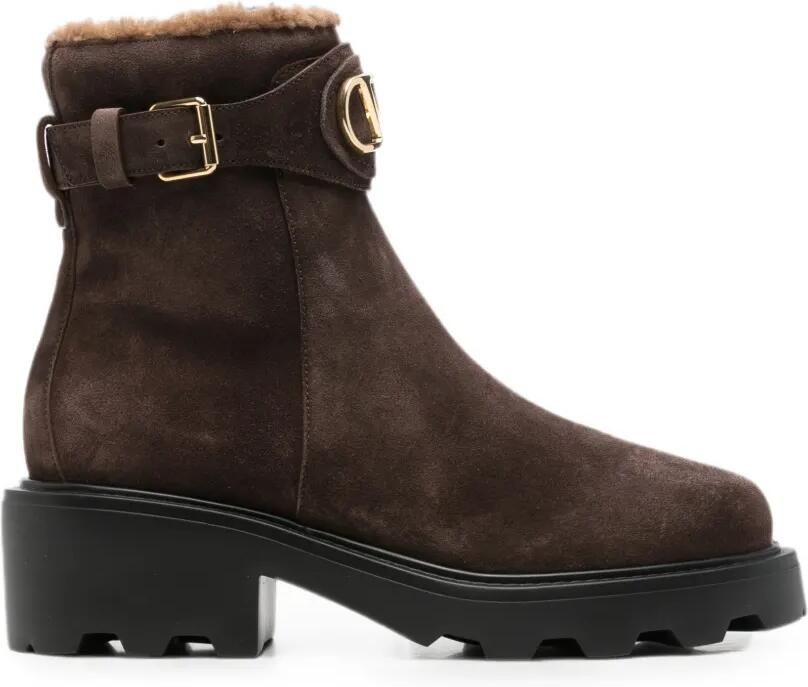Valentino Garavani VLogo Signature leren riem Bruin