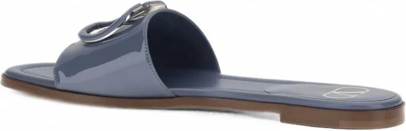 Valentino Garavani VLogo Signature leren sandalen Blauw - Foto 4