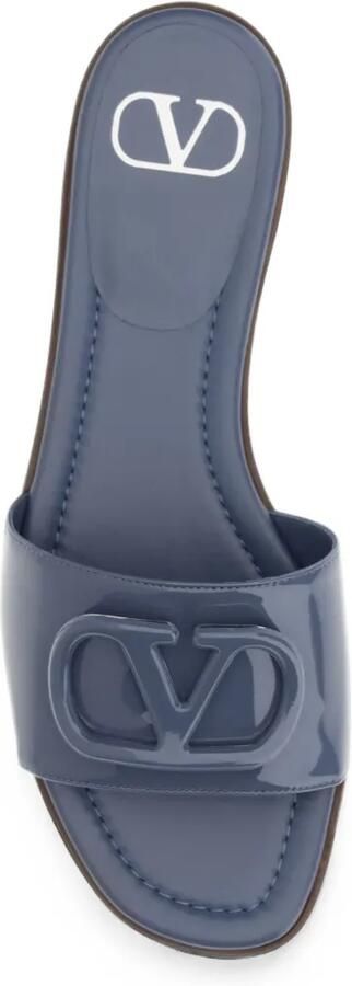 Valentino Garavani VLogo Signature leren sandalen Blauw - Foto 2
