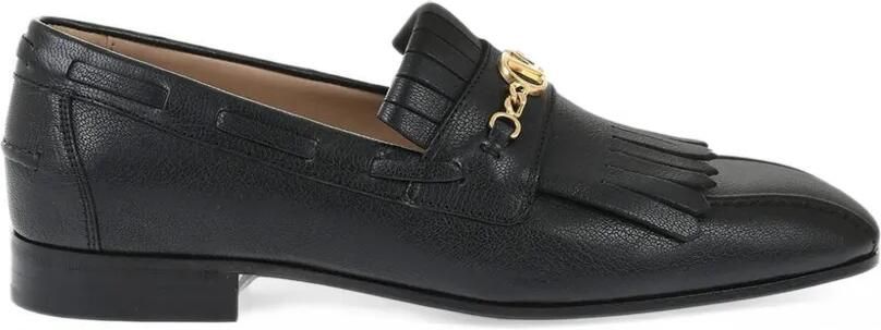 Valentino Garavani VLogo Signature loafers met franje Zwart