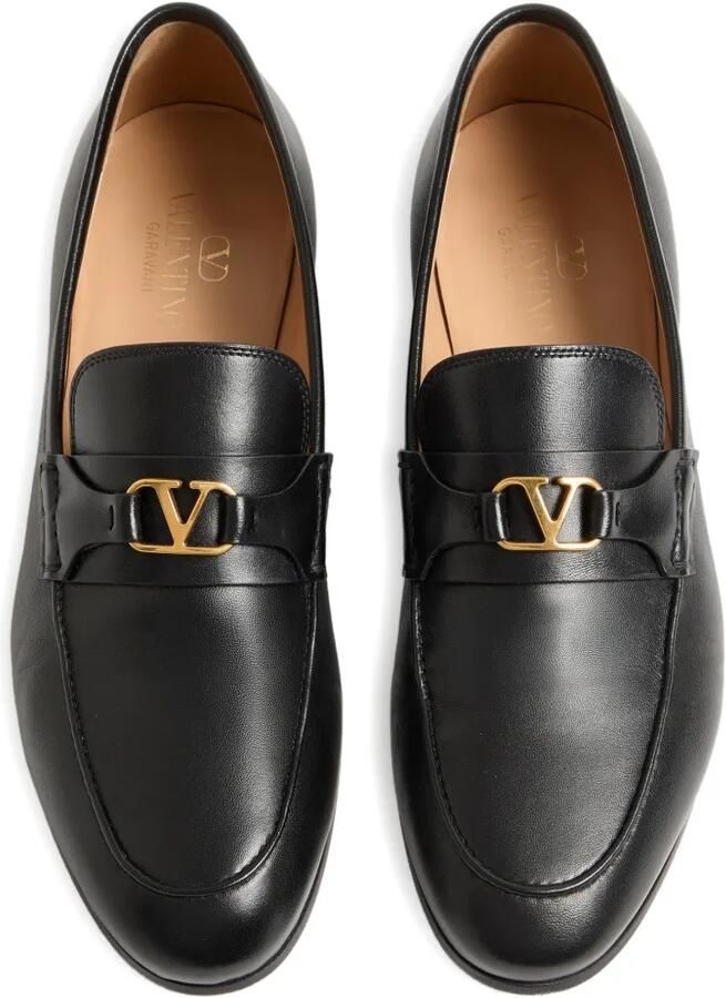 Valentino Garavani VLogo Signature nappaleren loafers Zwart - Foto 2