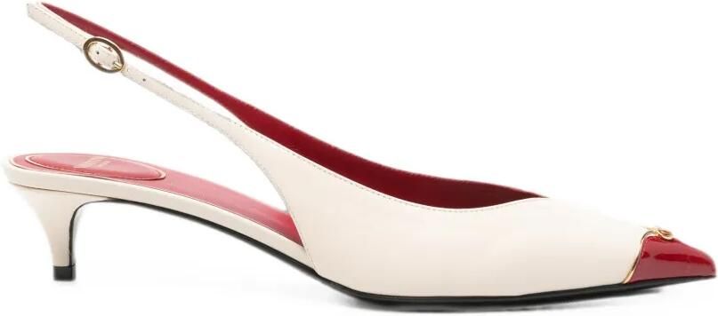 Valentino Garavani VLogo Signature pumps met kapneus Beige