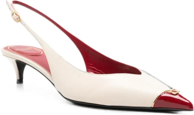 Valentino Garavani VLogo Signature pumps met kapneus Beige - Foto 2