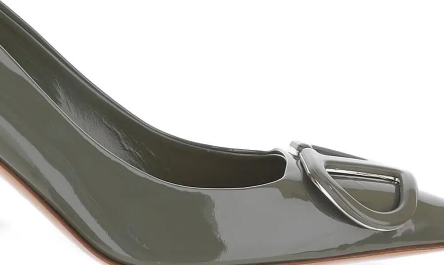 Valentino Garavani VLogo Signature pumps met puntige neus Groen - Foto 3