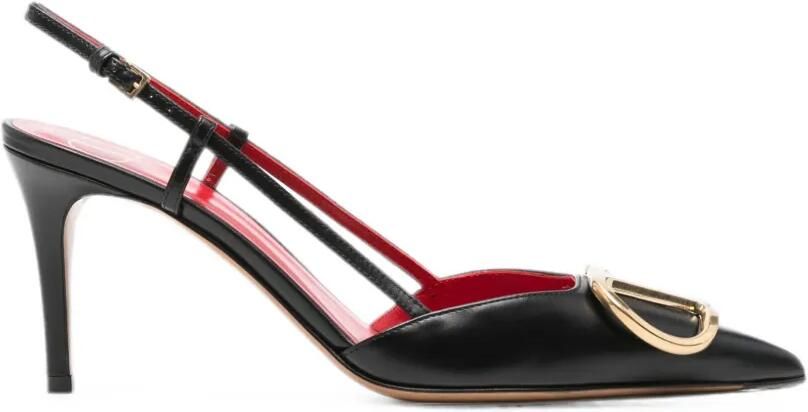 Valentino Garavani VLogo Signature pumps met puntige neus Zwart