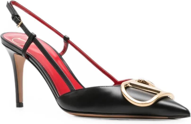 Valentino Garavani VLogo Signature pumps met puntige neus Zwart - Foto 2