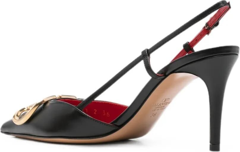 Valentino Garavani VLogo Signature pumps met puntige neus Zwart - Foto 3