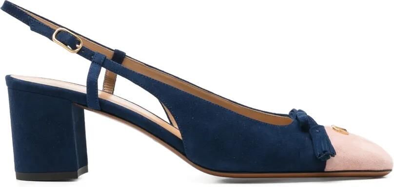 Valentino Garavani VLogo Signature pumps met strikdetail Blauw