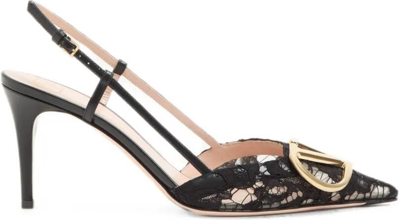 Valentino Garavani VLogo Signature pumps met veters Zwart
