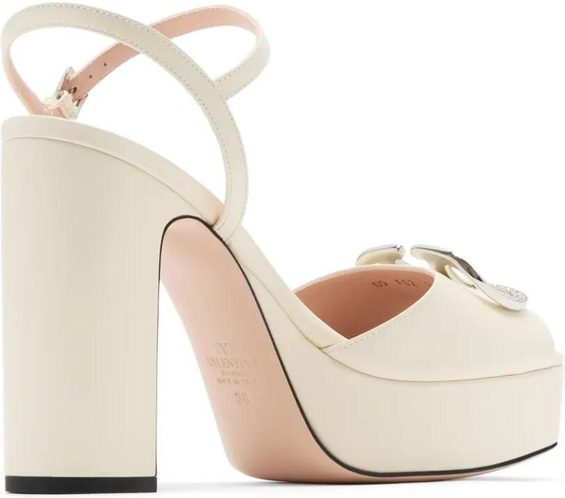 Valentino Garavani VLogo Signature sandalen met plateauzool Beige - Foto 3