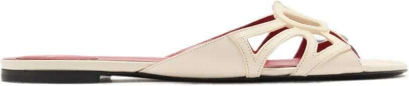 Valentino Garavani VLogo Signature sandalen met uitgesneden details Beige