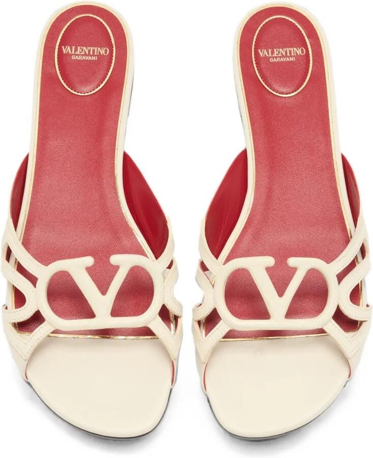 Valentino Garavani VLogo Signature sandalen met uitgesneden details Beige - Foto 2