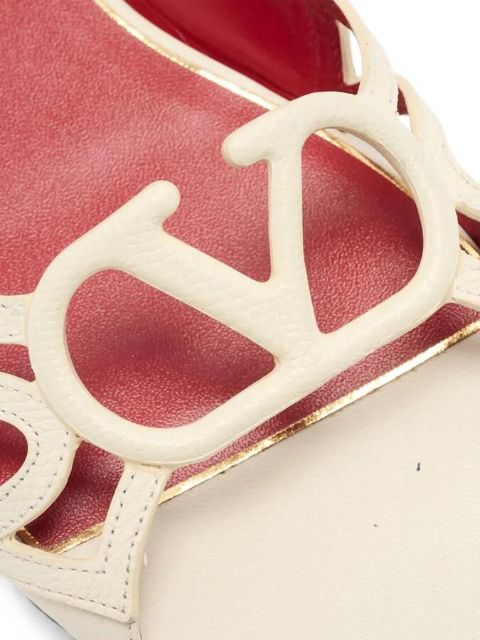 Valentino Garavani VLogo Signature sandalen met uitgesneden details Beige - Foto 3
