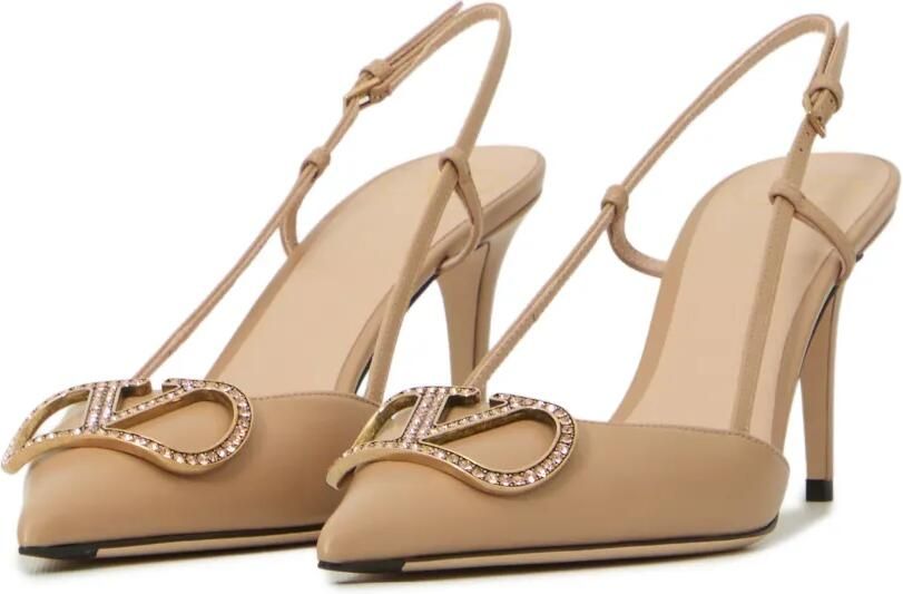 Valentino Garavani VLogo Signature slingback pumps Beige - Foto 3