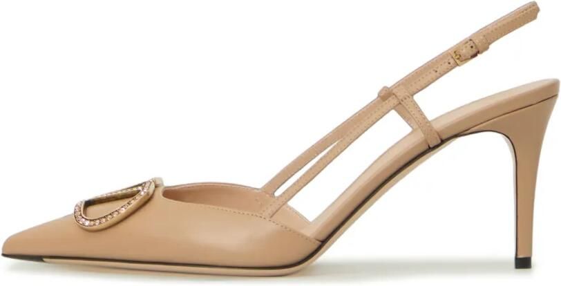 Valentino Garavani VLogo Signature slingback pumps Beige - Foto 4